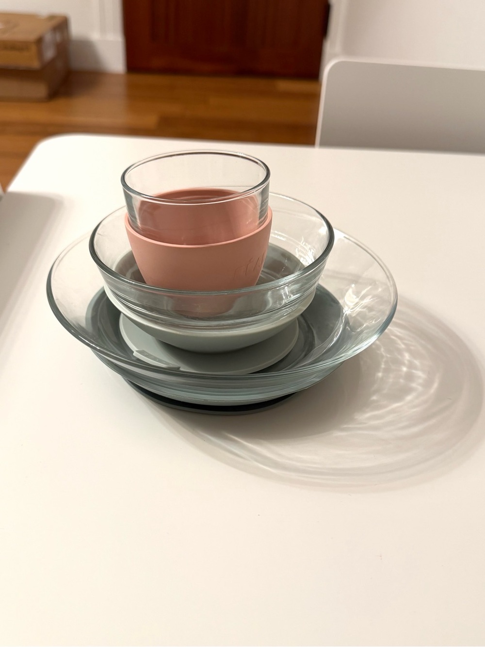 BEABA 3-Piece Glass Meal Set with Silicone Suction